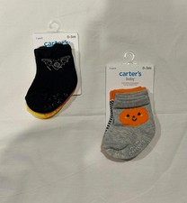 Carter's Unisex Baby 2-pack Halloween Fall Socks