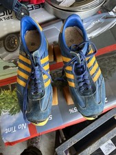VINTAGE Roller SKATES Pro Specs Blue/Yellow Sneaker SIZE 8 1/2 MEN 1970 s