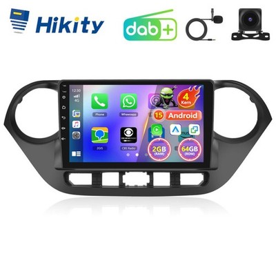 DAB+ Android15 Autoradio 64G CarPlay GPS Navi für Hyundai i10 II BA IA 2013-2019