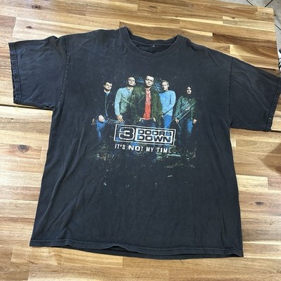 2009 3 Doors Down Its Not My Time Tour Official Licensed Black T-Shirt Men's L