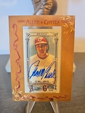2025 Allen & Ginter Johnny Bench Auto Framed Mini On Card Cincinnati Reds