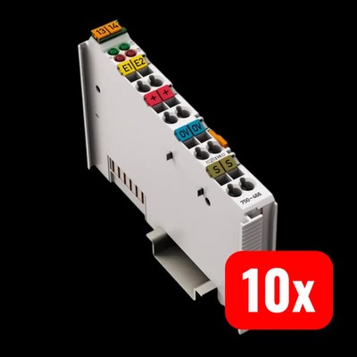 WAGO SPS Analogeingangsmodul Eingangskarte 750-466 Hutschiene DC 24 V 10 STÜCK