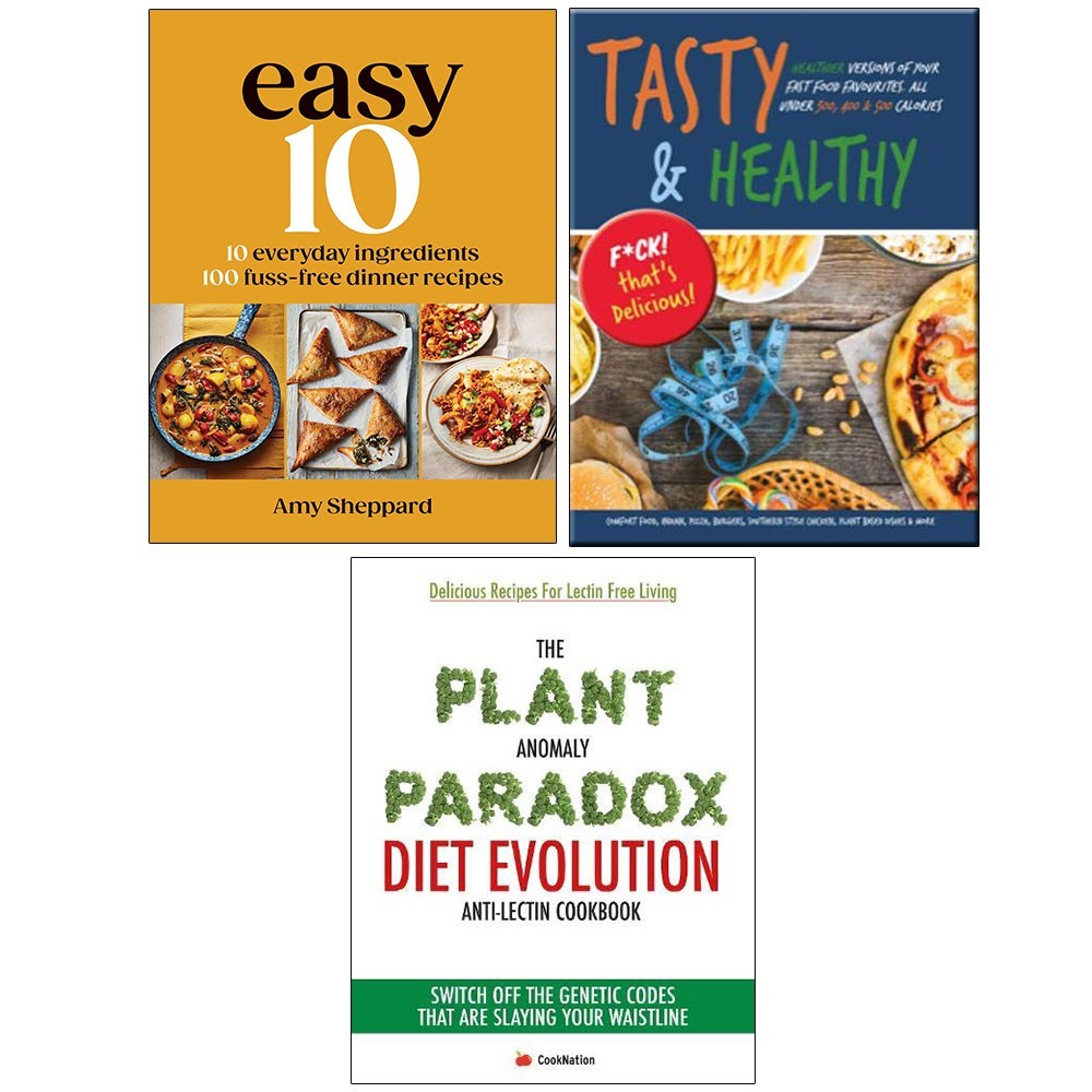 Easy 10, Tasty and Healthy, Plant Anomaly Paradox Diet Evolution  3 Books Set