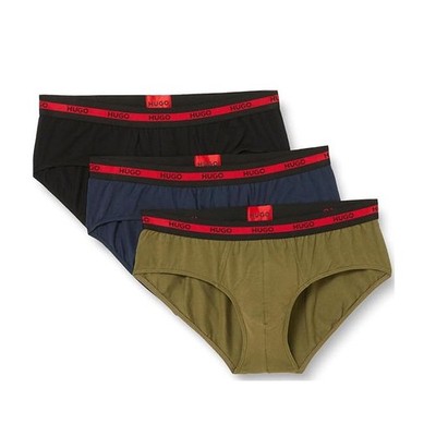 3er Pack HUGO BOSS Herren Slips Hip Briefs  Triplet Organic Cotton Stretch Gr. M