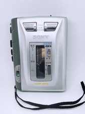 SONY TCS-60 Portable Stereo Cassette Recorder Player Tested Rec/Play FF REW Cue