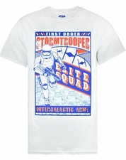 Image of Star Wars White Stormtrooper Short Sleeved T-Shirt Mens