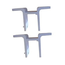 2X Retractable Awnings Wall Mounting Brackets Support Outside Replace White