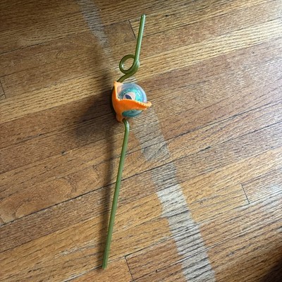 Crazy Straw Monster Eyeball Taco Bell Floating Lizard Reptile Eye Vintage 1996