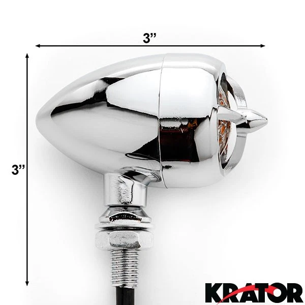 Avión de combate de señales de giro cromadas para Honda Shadow Aero Phantom VLX 750 1100 Foto 4 de 4