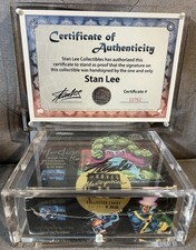 1992 MARVEL MASTERPIECES SEALED BOX SIGNED BY STAN LEE W/ COA & JOE JUSKO