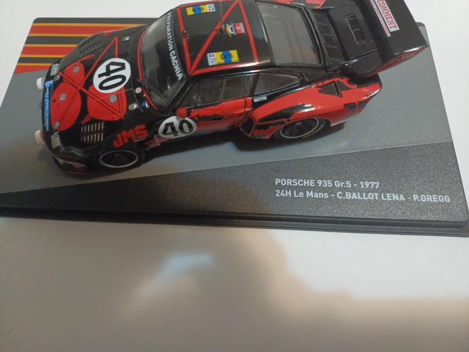 132 1/43 Porsche 935 Gr5 24h Le Mans 1977 Centauria Panini Altaya Salvat Atlas - Immagine 2 di 4