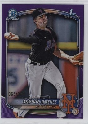2025 Bowman Draft Chrome Purple Refractor 65/250 Antonio Jimenez #BDC-56 1i7n