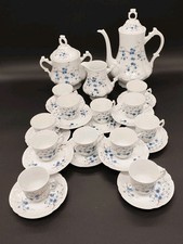 Service A Café LAFARGE Porcelaine De Limoges Modèle " Petites Fleurs"