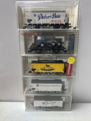(5) FLEISCHMANN  Ho Trains  5350,5219,581109,534601,5357 New In Box s
