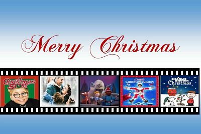 CHRISTMAS MOVIE MONTAGE - Poster 20x30 Rudolph, Charlie Brown, Holiday