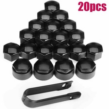 Gebildet 24pcs Wheel Nut Cap 17mm(5pcs Anti-Theft Bolt Cap 19pcs Normal Bolt Cap) Hexagonal Tire
