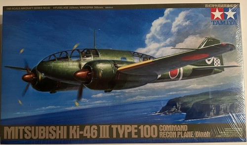 Tamiya 61092 MITSUBISHI Ki-46 III Type 100 Command Recon Plane (DINAH) 1:48