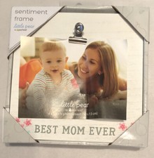 Little Pear by Pearhead "Best Mom Ever" Sentiment Frame- NEW 