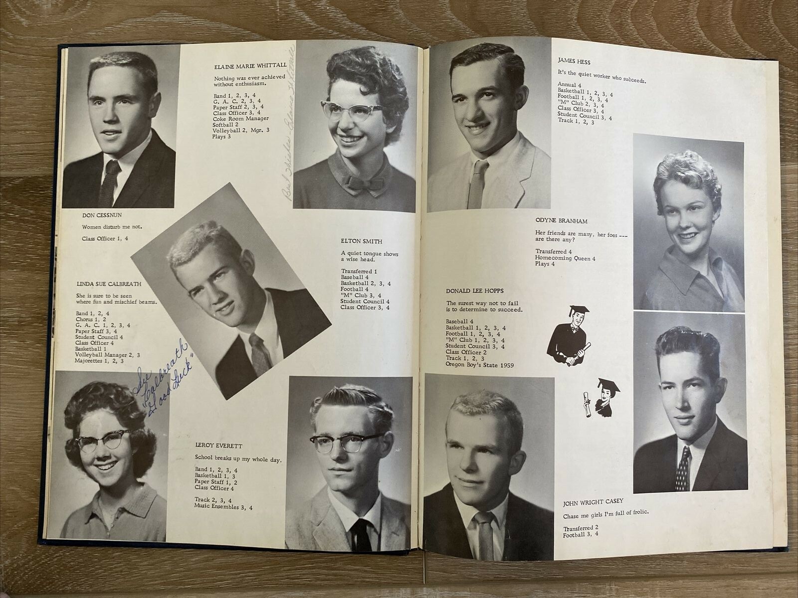 1960 Mapleton High School Yearbook Annual Maple Log Mapleton