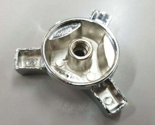 Tri-Bar 1/4"-20 & 5/16"-18 Chrome Aluminum Large Air Cleaner Wing Nut SBC BBC FO - Picture 2 of 2
