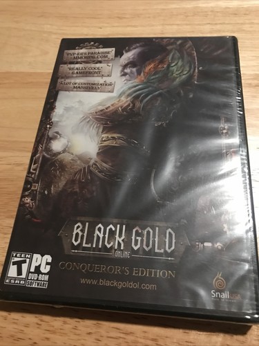 Black Gold Online: Conqueror's Edition (PC, 2014) Factory Sealed Free Shipping - Picture 1 of 9