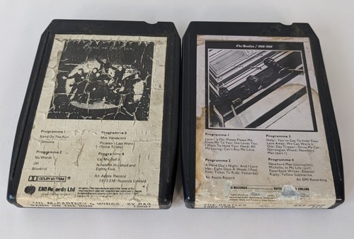 The Beatles and Paul McCartney Wings Lot of 2 Vintage 8 Track Cartridge Tape - Picture 1 of 8
