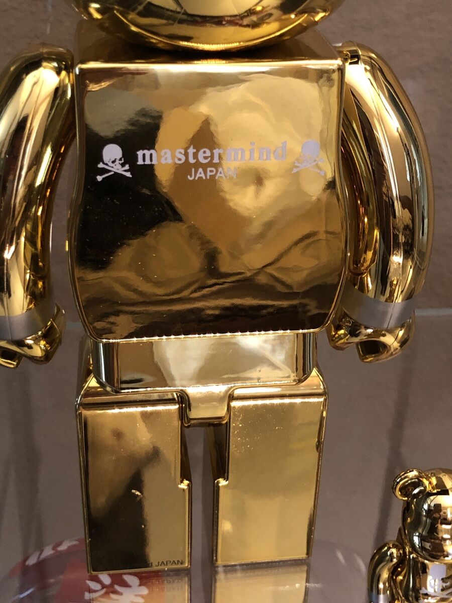 Mastermind Japan Gold Plated 100+400% Bearbrick 25th anniversary ...