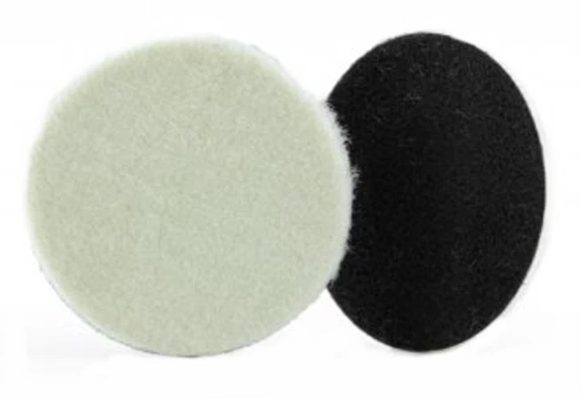 MPK Soft Short-Nap Flexible Pure Wool Polishing Pad 130 x 4mm Hook & Loop Qty 1