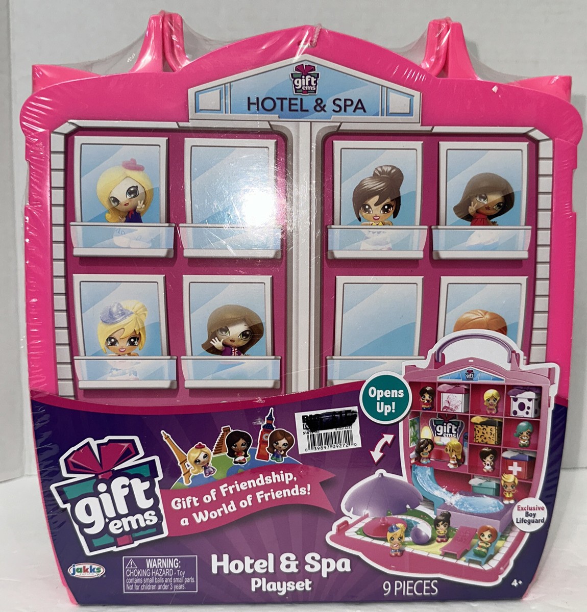 Jakks Pacific Gift 'Ems Hotel & Spa Playset with Exclusive Boy