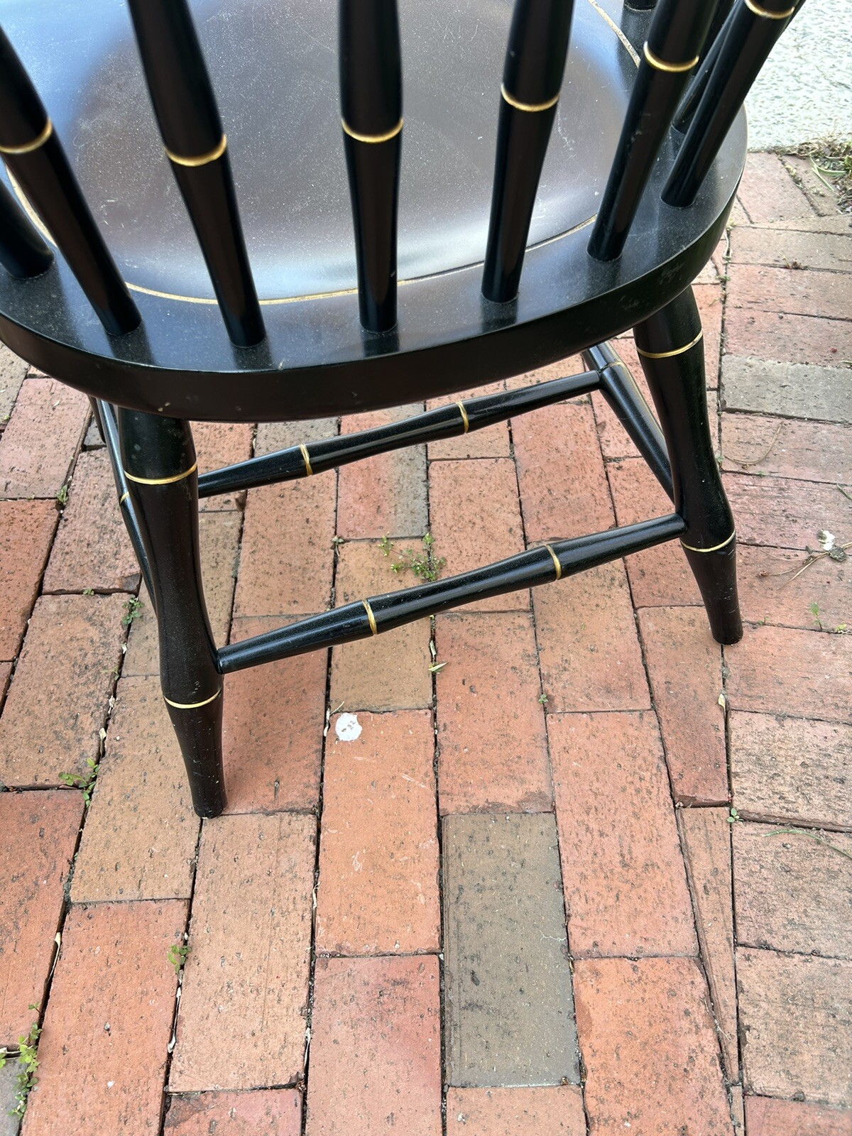 2 Nichols & Stone Liberty Windsor Armchairs Hitchcock Style Heavy eBay