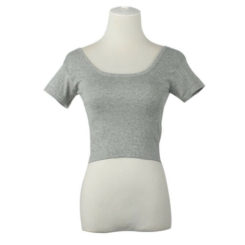 Women Summer Chiffon Short Sleeve T-Shirt Blouse Casual Turndown Collar Top - Picture 13 of 17