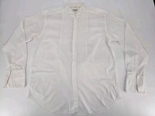 Giorgio Armani Le Collezioni Tuxedo Shirt Made in Italy White Size 16/41 Large