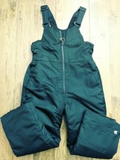 All in Motion Kids Unisex Snow Bib Overalls Size XS 4-5 Black
