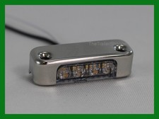 White Light 4 Led Chrome Surface Mount Slim Line Dragon Style