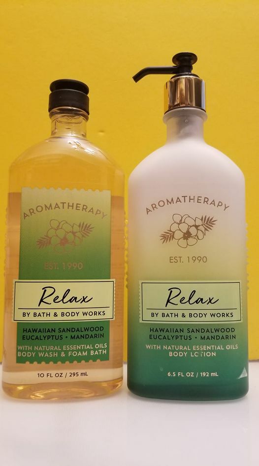 Bath and Body Works Aromatherapy relax
