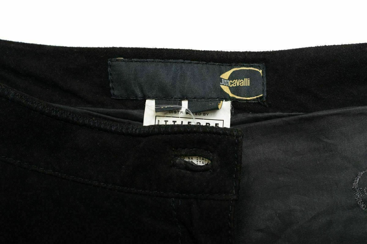 パンツ JUST CAVALLI Woman Pants Black 78PAC100J0108 899 Just Cavalli Women's Black Straight Leg Pants US XS IT 38 | eBay