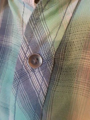 Urban Pipeline 衬衫男式大号短袖纽扣蓝色格子休闲衬衫 — 第 4/4 张图片