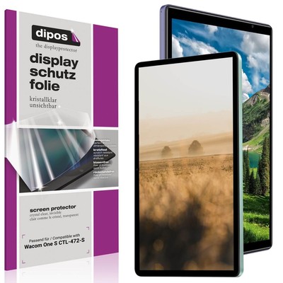 2x Schutzfolie klar für Wacom One S CTL-472-S Displayschutzfolie Folie Display