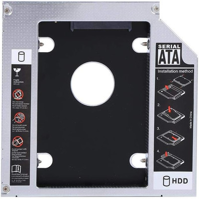 Zero-Caddy HDD Universal 2 ° 12,7 mm Aluminium SATA HDD SDD Caddy Hard Case Adap
