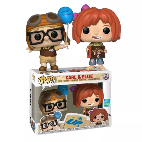 Disney Up Young Carl & Ellie SDCC Exclusive Pop! Vinyl Figures 2-Pack