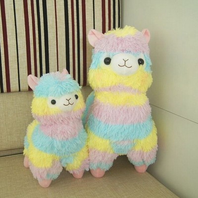 pastel alpaca plush