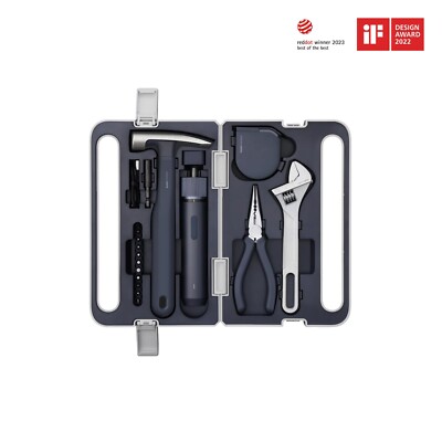 HOTO Tools - Werkzeugkoffer - 18 tlg, Werkzeugset mit Akkuschrauber - NEU