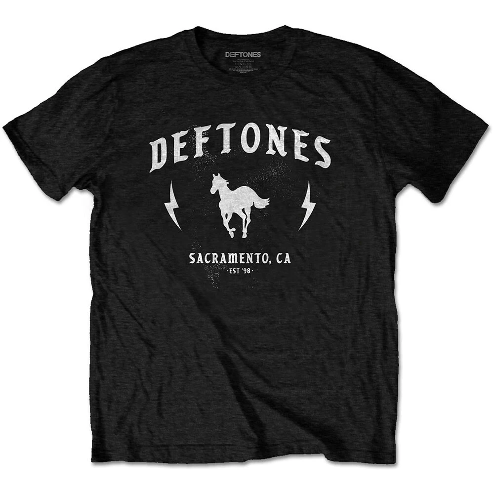 T shirt Deftones Electric Pony nera nuova regalo