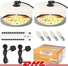 PRO Flea Trap Electric Lamp Killer Bulbs Light Disc Pest Control Dome Sticky Pad