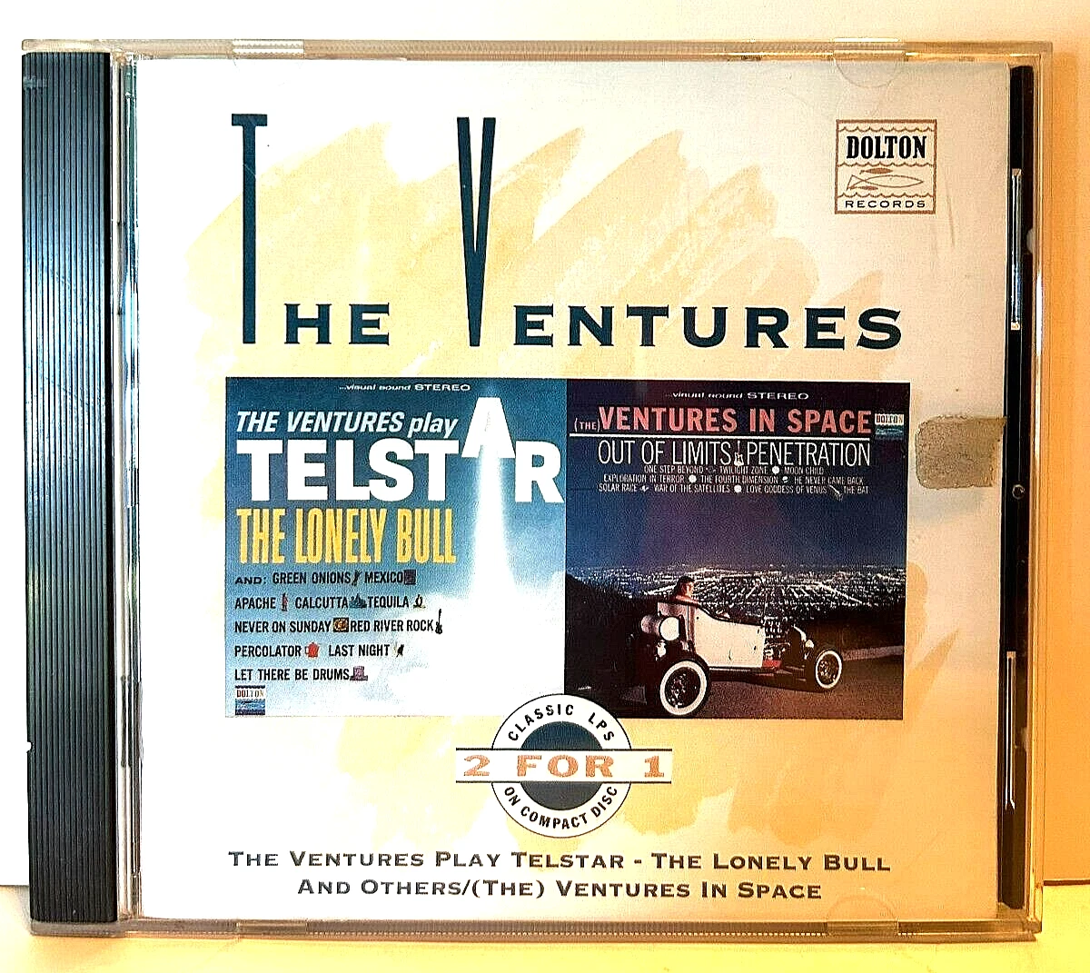 The Ventures CD (2 LP on 1 CD) Ventures Play Telestar/In Space