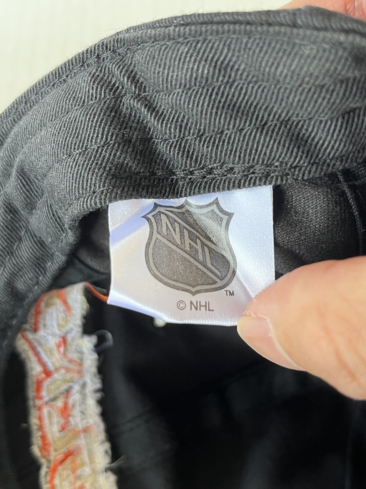 Anaheim Ducks Black Cap Hat Drew Pearson Marketing Adjustable NHL Hockey Workout