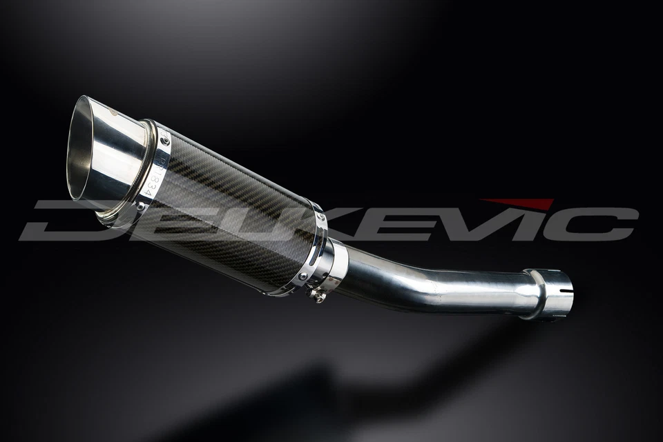 雅马哈 FZ-1 Fazer FZS1000 2006-2014 一脚蹬 8 英寸圆形碳排气消声器套件 — 第 3/4 张图片