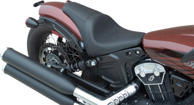 DRAG SPECIALTIES SEATS - 3/4 Solo Seat Black Smooth for Scout Bobber | 0810-2254