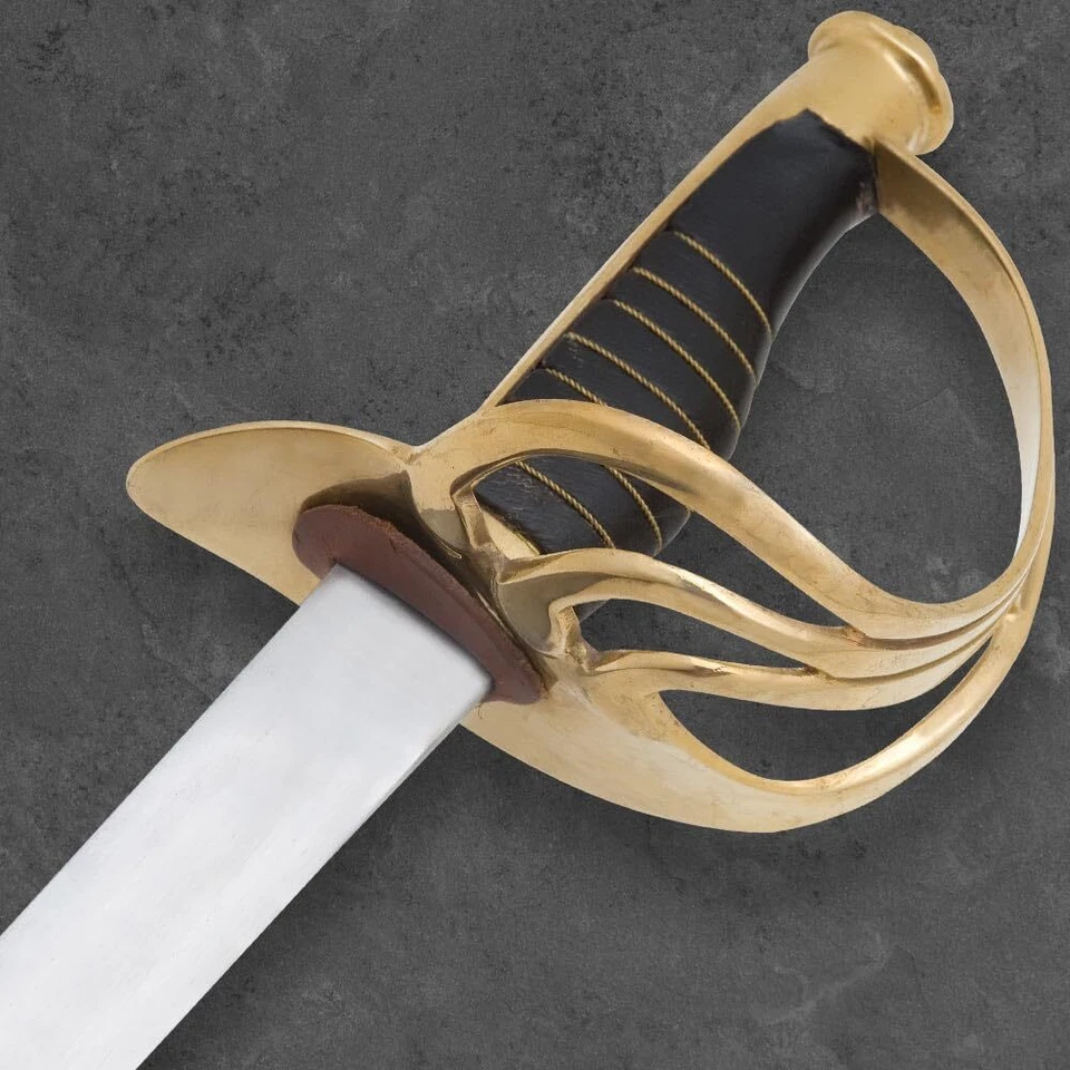 Легкий кавалерийский военный меч США 1860 г. | лезвие из углеродистой стали 35 дюймов | ножны | длина 40 дюймов - Изображение 3 из 4