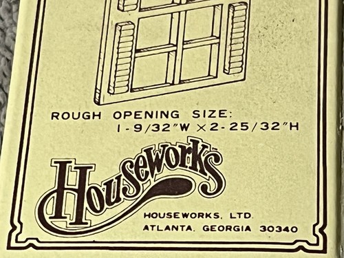 HOUSEWORKS DOLLHOUSE MINIATURE 1/2" SCALE (1:24) MODEL WINDOW #H5003 - Picture 4 of 4